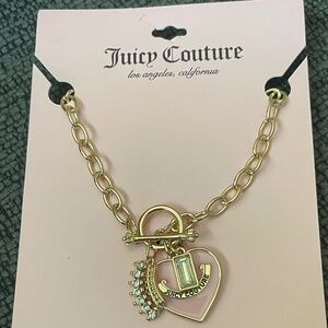 NWT Juicy Couture Gold Charm Necklace
